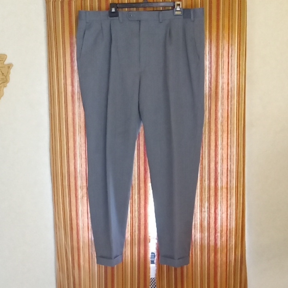 Lauren Ralph Lauren Men's Gray Dress Pants - Flat Front